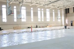 View of the Gym that shows daylighting windows
